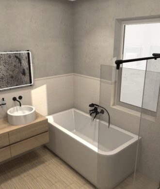 3D návrhy riešenia kúpeľní